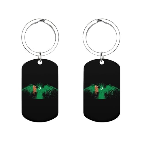 Porte-clés en métal avec drapeau du Turkménistan pour homme et femme, motif tendance pour papa, fils, frère, mari, petit-fils, accessoires, cadeaux de vacances