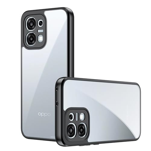 Lemxiee Cover per OPPO A6 Pro 5G Case con Anti-impronta & Anti-caduta Custodia in silipere flessibile + Acrilico trasparente