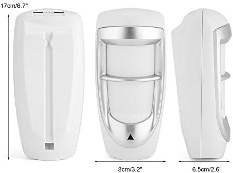 Wired Infrared Detector Outdoor Motion Sensor Anti-False Alarm Pet Immunity Security System for Patio Deck Yard Garden