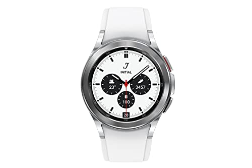 Image of Samsung Galaxy Watch4 Classic Bluetooth(4.2cm, Silver, Compatible with Android only)