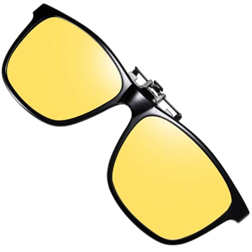 Image of Polarized Clip-on Sunglasses Anti-Glare UV Protection Driving Sun Glasses Over Prescription Glasses