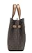 Michael Kors Emilia Small Triple Compartment Satchel Crossbody Brown MK Logo