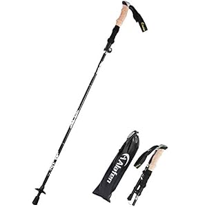 Lightweight Collapsible Trekking Pole – 7075 Aluminum Adjustable Walking Stick for Hiking & Travel, Foldable Quick-Lock Design, Single Pole for Adults & Seniors