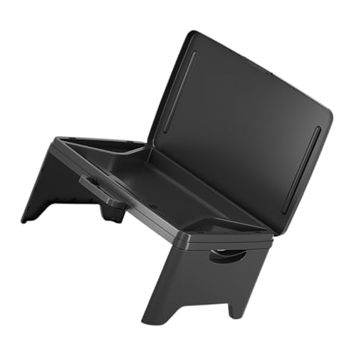 SHOWERORO Portable Folding Lap Desk Space-Saving Laptop Table for Boys and Girls Adults Car Travel Collapsible Writing Table Storage