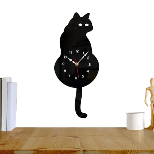 Reloj de gato vintage mecánico libre de ruidos para el dormitorio 2