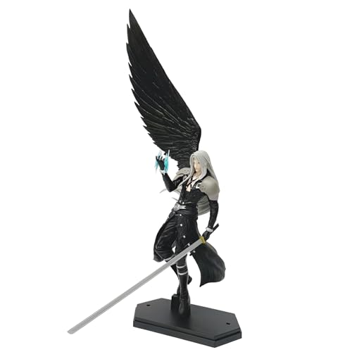 AKINMA Estatua Coleccionable Premium de Sephiroth en Forma de ángel de una Sola ala – Figura de Anime de 44,5 cm de Altura de un clásico Juego de rol
