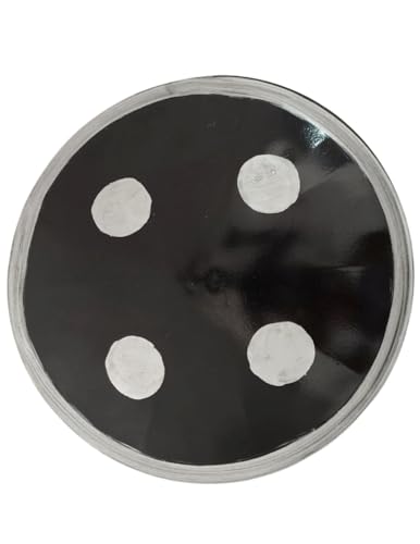 Image of BookMyCostume Plastic Sword & Shield Talwar Dhal Plastic Costume Accessory Set Free Size Black /Silver