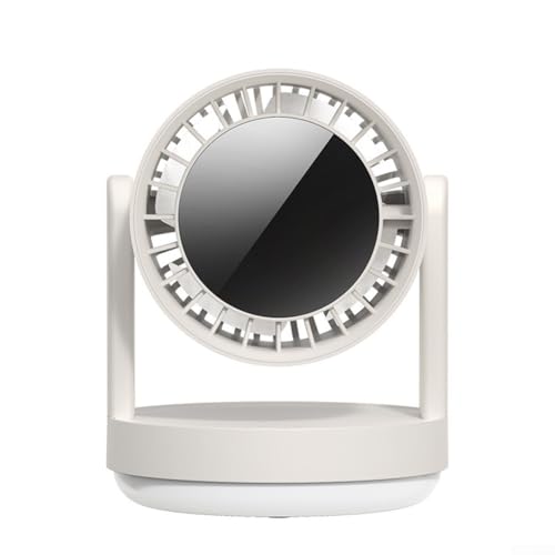 Ventilador eléctrico de iluminación de atmósfera con tecnología avanzada de turbina para una circulación eficiente del aire (blanco)