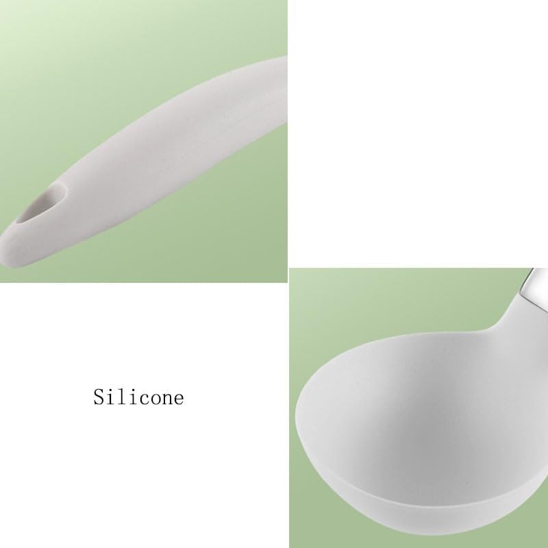 Silicone Kitchenware Set Cooking Spatula Spoons Non Stick Pan Special Stainless Steel Handle