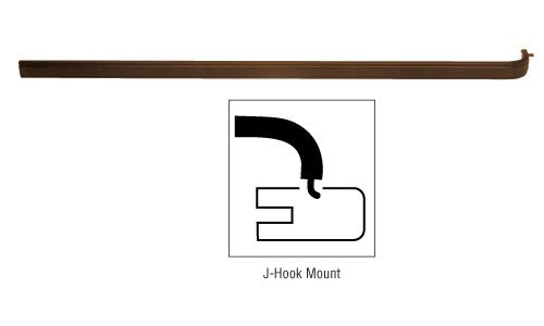 C.R. LAURENCE DL9530DU CRL Dark Bronze Extruded Aluminum Push Bar for 36" Doors C.R. LAURENCE DL9530DU CRL Dark Bronze Extruded Aluminum Push Bar for 36" Doors