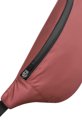 Image of Unisex Waist Pack Travel Handy Hiking Zip Pouch Elegant Style Document Money Phone Belt Sport Bag Bum Bag for Men and Women Nylon Adjustable Strap (Red Iridescent)