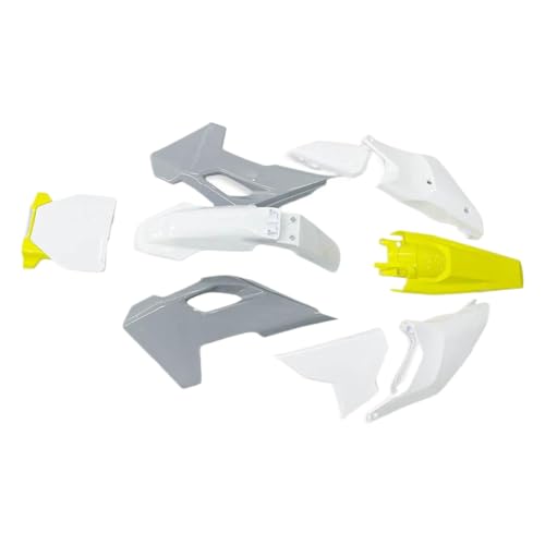 �i���o�[�v���[�g�A mudguard ����уt�F���_�[�K�[�h�p�l����������t���v���X�`�b�N�{�f�B�t�F�A�����O�L�b�g�BFC FS FX TC TX ���f���i2023-2024�N�j�ƌ݊�������(Grey and Yellow)