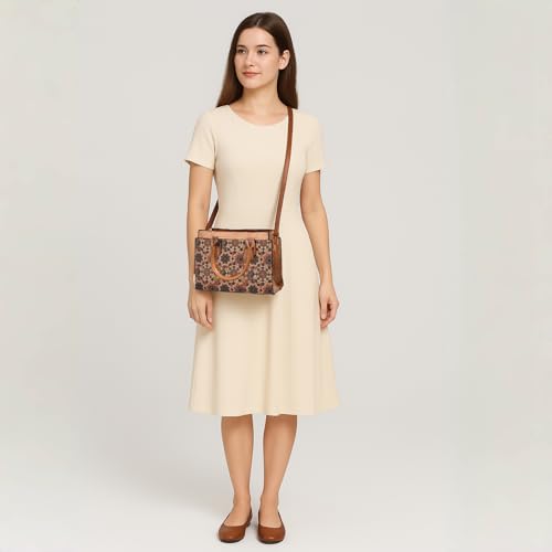 Image of Natural cork Large capacity shoulder bag handbag crossbody
