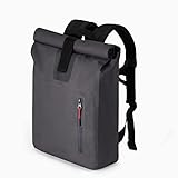 A-LAB • Model A • Small • Wasserdichter Fahrradrucksack • Messenger Backpack • Kurierrucksack aus robuster LKW Plane (17l) mit extra Hülle für 15“ Laptop • Tagesrucksack in schwarz