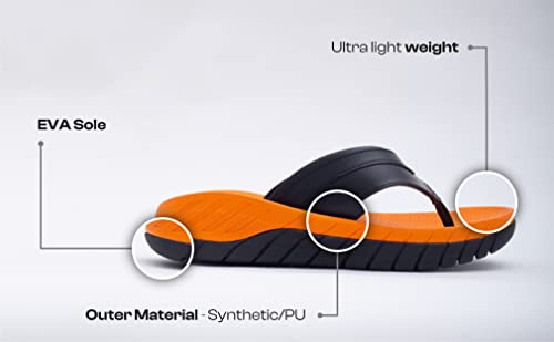 Image of Big Fox Men's Alphabounce-10 Comfortable | Ultra-Light | Bounce Back Technology | Water-resistant Slippers for Men