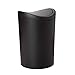 Tatay Papelera Baño con Tapa Basculante, 6L de Capacidad, de Polipropileno, Libre de BPA, Color Negro, Medidas 19 x 19 x 28 cm