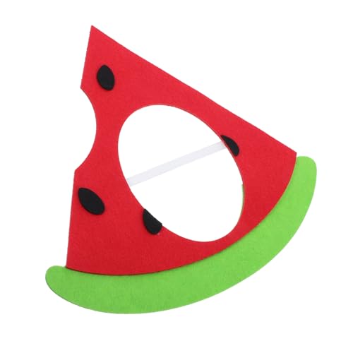FRCOLOR Cartoon-fruchtmaske Aus Filz Partymaske Mit Cartoon-motiven Cosplay-maske Für Halloween Festival-partymaske Süße -obstmaske Für Fotoshootings