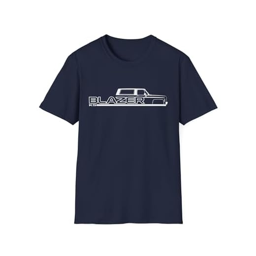 1977 K5 Blazer Klassisch Square Body 4x4 Namensschild klassisches Auto T-Shirt Geschenk für Fans, Marineblau, L