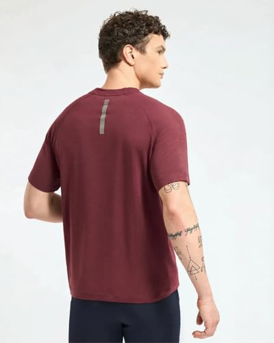 Image of Wellbi Bamboo Performance T-Shirt for Men | Raglan Sleeve Gym Training Sportswear | Quick Dry Moisture Wicking Anti-Bacterial | Ultra-Soft Breathable Eco-Friendly Activewear