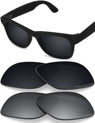 Verres rechange polarisés anti-reflet pour Ray-Ban Meta Wayfarer Gen 2 50mm