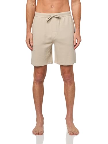 Image of BOSS Men's Waffle Contrast Logo Lounge Shorts