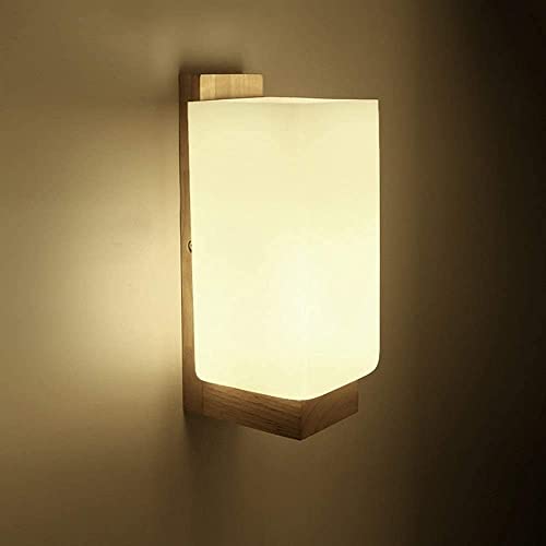 Iluminación LED interior de madera para pasillo dormitorio y balcón cuadrado 4