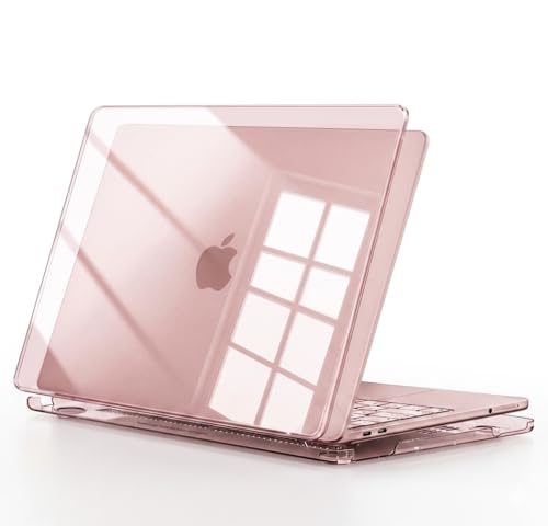 Image of Saco MacBook Neo Case Compatible with 13 inch 2026 Release Model A3404 with A18 Pro Chip,Precision Fit Crack & Scratch Resistant Protective Hard Shell Case Cover, Crystal Blush
