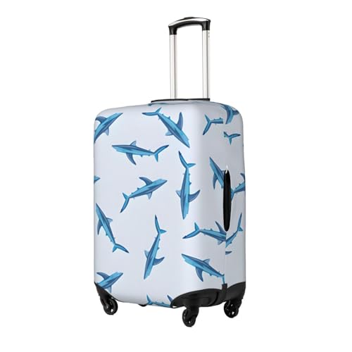Blue Fish Travel Luggage Cover Suitcase Protector Bag,Anti-Scratch Fits 18-32 Inch Luggage,Suitcase Sleeve For Kid And Adult,X-Large2