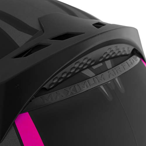 Pro Tork Capacete V-Pro Jet 3 Fosco 62 Preto/Rosa