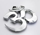 Aum Om car auto bike 3D chrome Emblem decal yoga symbo by Car Chrome Decals CNPL-AUMl