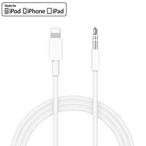 [Apple MFi Certified] iPhone Aux Cord for Car, Lightning to 3.5mm Audio Stereo