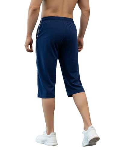 Image of FEEL TRACK Men's Regular Fit Three Fourth Capri