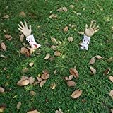 JOYIN Halloween Yard Decoration Groundbreaker Bloodstain Arm Stake Lawn Yard Stakes for Halloween Yard Outdoor Decorations