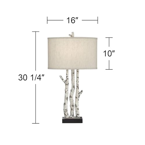 Franklin Iron Works 87-1810-401 Woodland 30 1/4 Inch Rustic Faux Birch Tree Table Lamp thumb #2