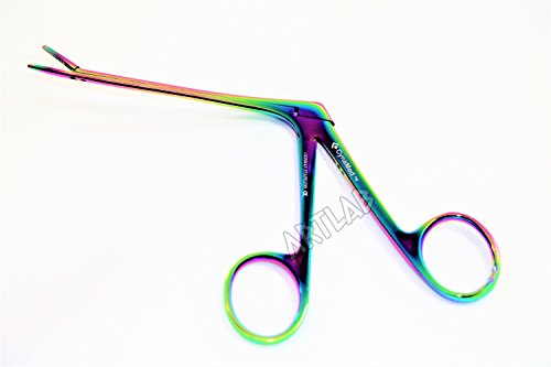 German Hartman Alligator Forceps German Grade 3.5 Inches Rainbow Color Ent Instruments Cynamed #TOP2