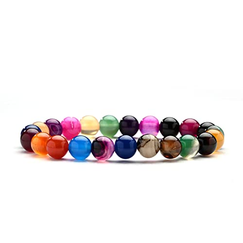 Bracelet en pierre chakra d'une finition remarquable avec perles