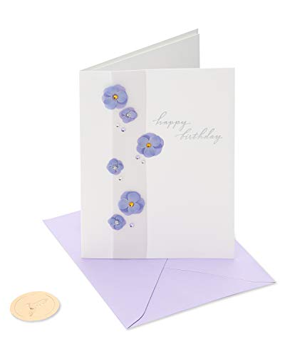 Image of Papyrus Purple Floral Birthday Card for Women, Perfect for Mom, Aunt, Daughter (Truly Special)