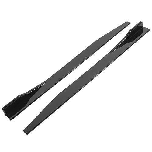 Alerón De Ala De Coche, 2 Uds. Falda Lateral De Estilo De Carrocería, 120cm/47.2 Pulgadas, Divisor Universal, Difusor Negro