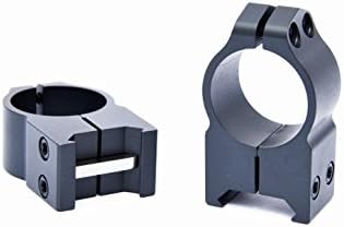 Warne 1" High Rings - Custom Graphite Scope Rings for Tract TORIC Riflescope