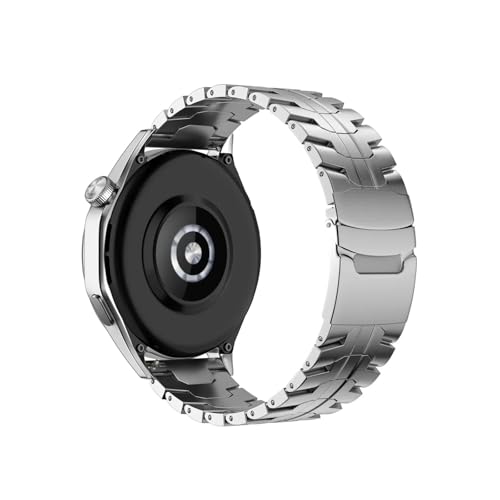 ���j�o�[�T�� 22mm �X�e�����X�X�`�[�� �r���v�o���h Huawei Watch GT 4 46mm 3 Pro�p �X�g���b�v Galaxy Watch3 45mm 46mm Gear S3 45mm�AHuawei Watch 4 4 Pro�A����p