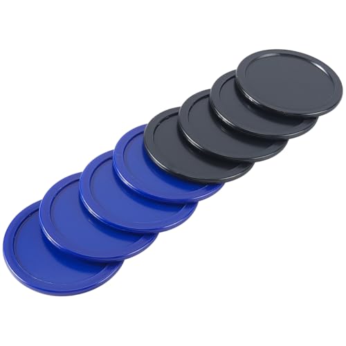 CREATCABIN 8 palets air hockey bleus et noirs 6,4 cm