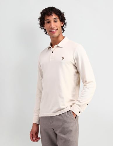 Image of Muscle Fit Pure Cotton Polo Shirt