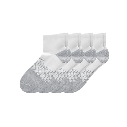 Image of Hanes Men's Socks, Absolute Comfort Cushioned Moisture-wicking Seamless Toe, 4 Pack, Ankle, Crew and Heel Shield Socks