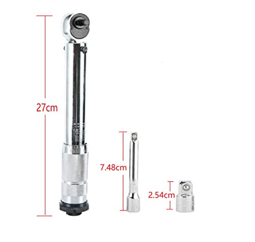 FreeTec 1/4\" Drive Adjustable Click Torque Wrench 20-200 Inch-Pound