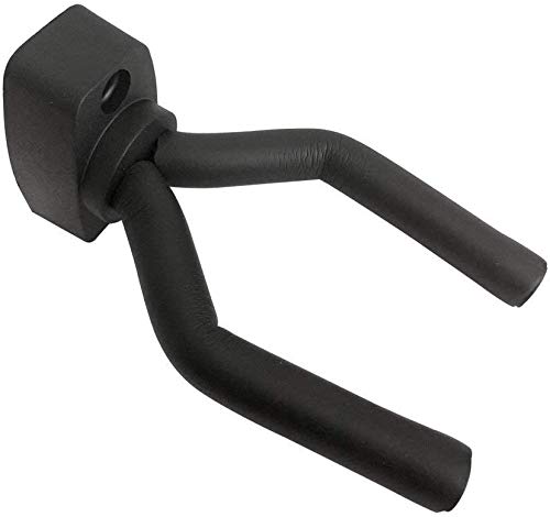 Mike Music Guitar Holders Hooks Stands Hangers Wall Mount Display with Screws Fits All Size Guitars Bass Mandolin Banjo Ukulele (guitar holder 1pack, Black)(1-PACK)