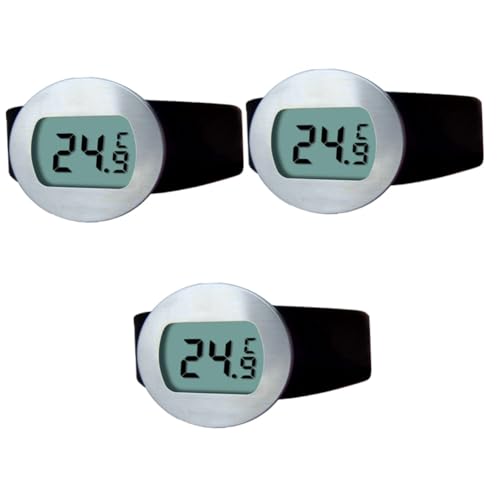 Alipis 3 Pièces thermomètre de bouteille de vin thermomètre portable jauge de température de bouteille de lait à liquide type de montre biberon tasse d'eau