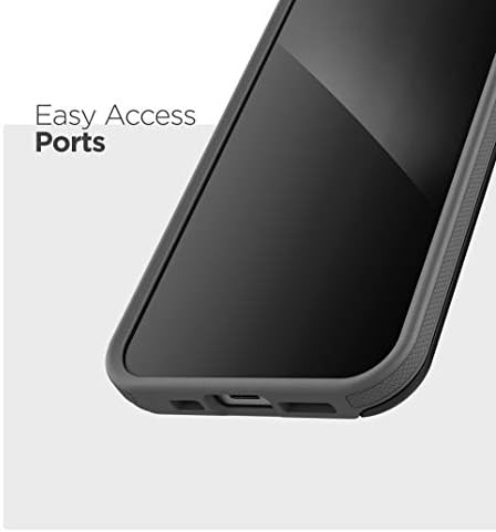 ENCASED iPhone 12 Pro Max Wallet Case (2020) Protective Shockproof Case with Card Holder Slot (3 Credit Cards Capacity) Black