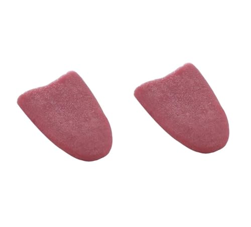 ZhangyiHot 2 Pcs Realistic Fake Tongue Gross Jokes Prank Magic Tricks Fashion Processing Halloween Stretchable Tongue Toys Magicians Props Tricks