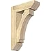 Ekena Millwork BKT0806X26X38IMP06RDF Imperial Slat Rough Sawn Bracket w/Offset Brace, Douglas Fir