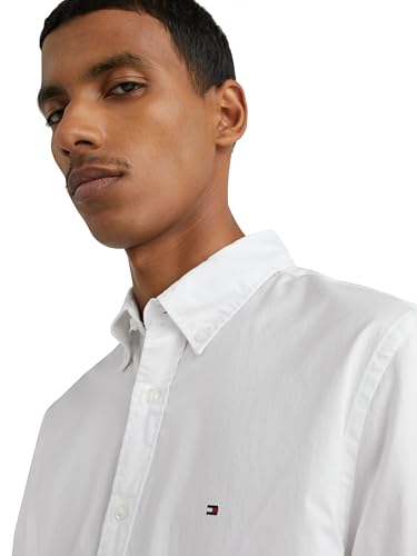 Tommy Hilfiger Short Sleeve Poplin Regular Fit, Men's Button Down Shirts2